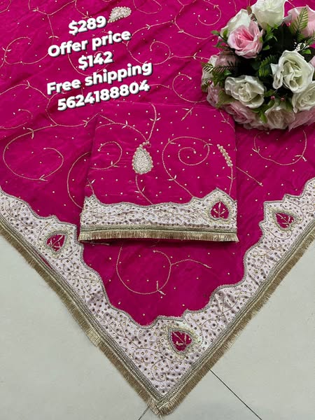 Chinon Jall Embroidery Dupatta